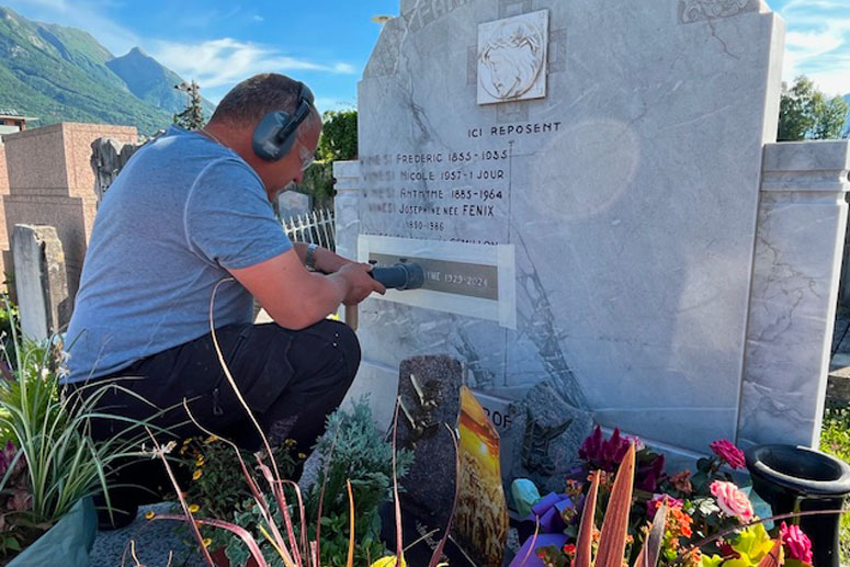 Pech Memoria gravure sur marbre